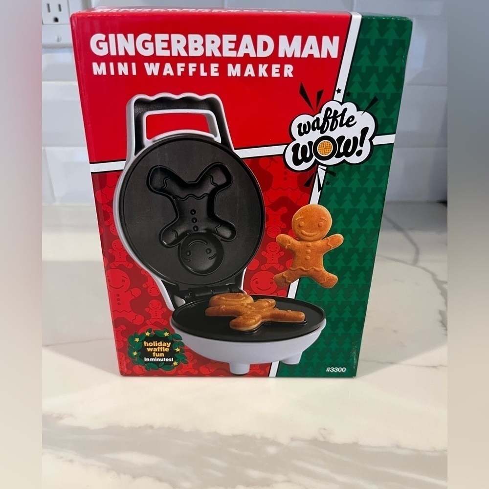 Waffle Wow! Gingerbread Man Mini Waffle Maker